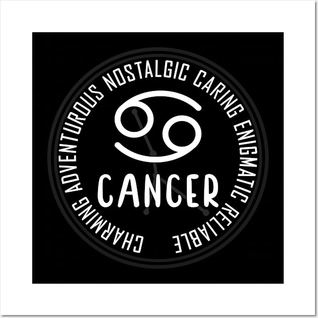 Cancer Sign Wall Art by LetsBeginDesigns